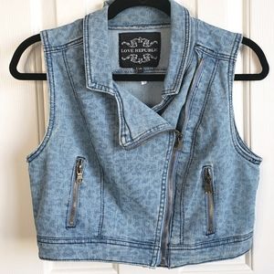 Love Republic Cropped Jean Vest